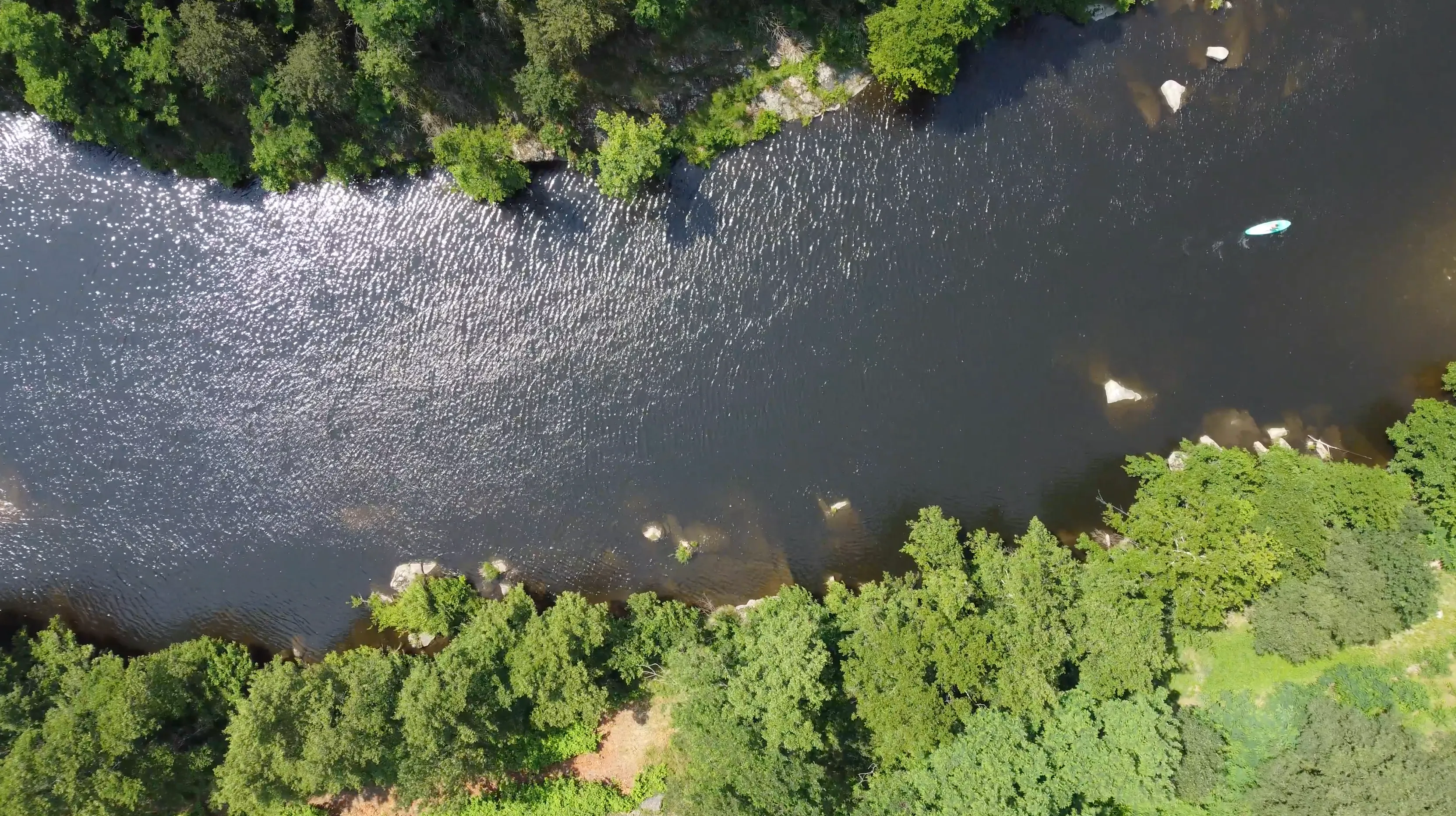Paddles sur l'Eyrieux près du domaine